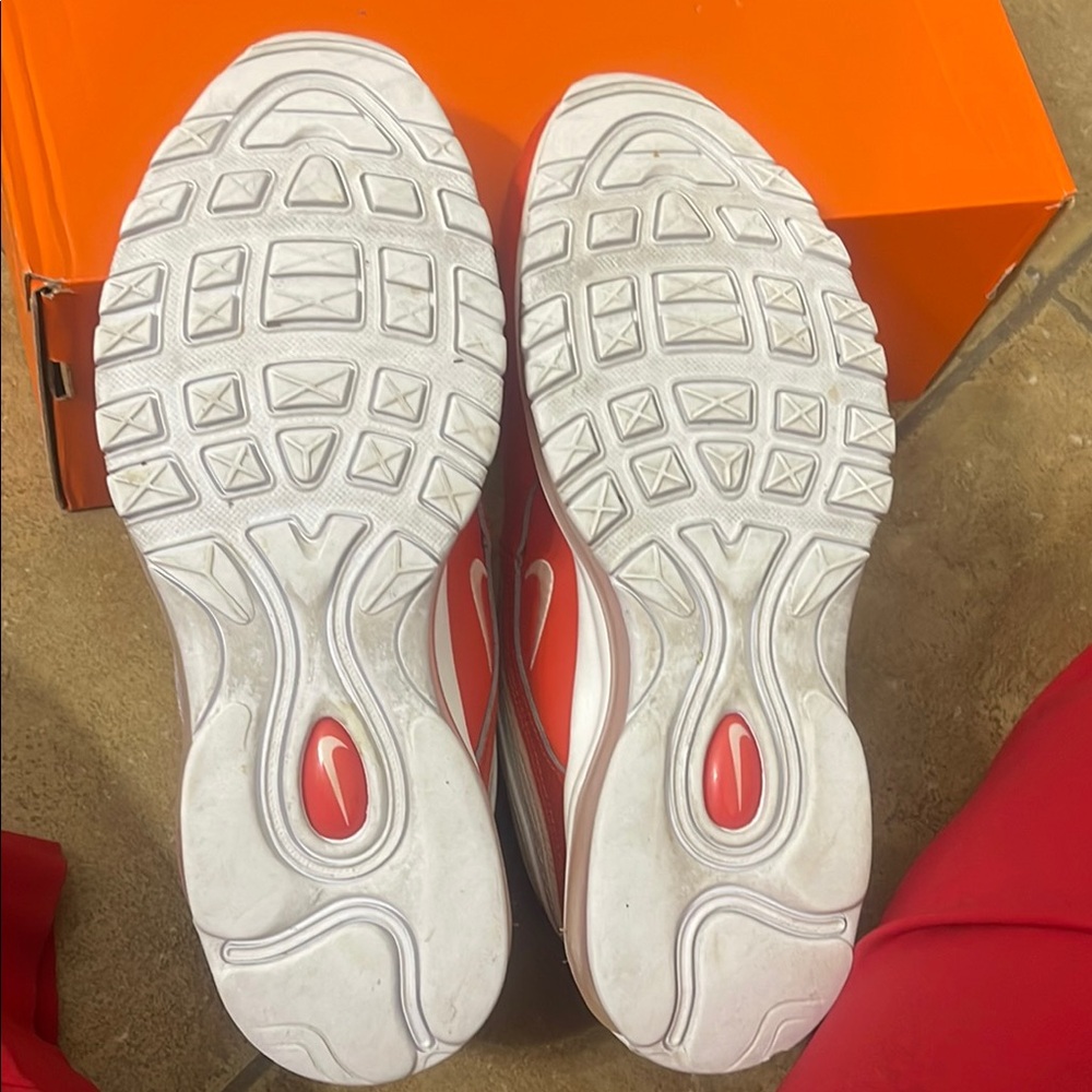 Nike Air Max 97 Picante Red and White Sneakers - 9.5 - Picture 6 of 6